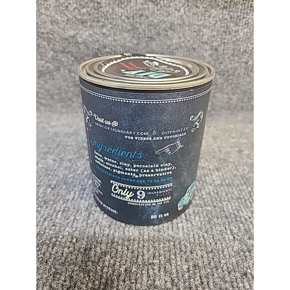 NEW Debi's Design Diary DIY Chalk Paint in Letterpress Gray 16 fl oz Pint - Picture 4 of 4